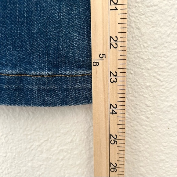 FRAME Denim Le Vintage Crop Jeans Flare Two-Tone Contrast Wide Fall Blue Size 25 - Picture 14 of 16